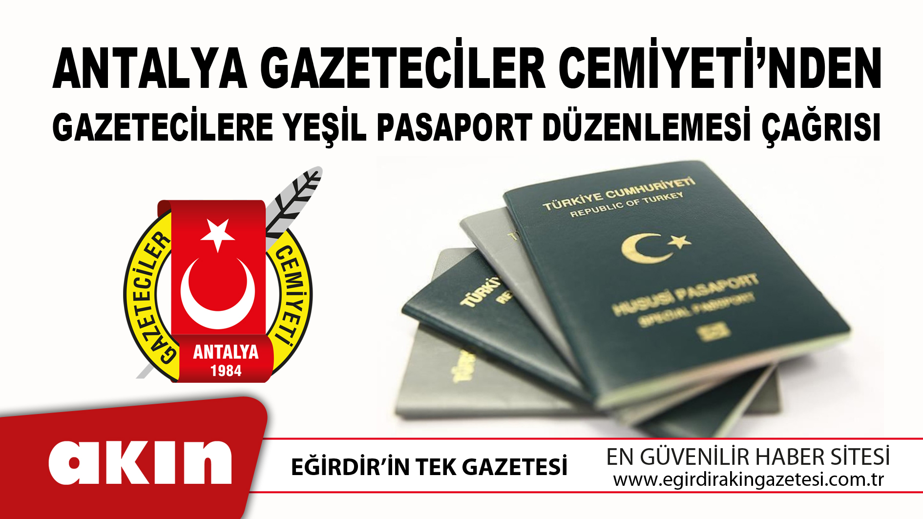 eğirdir haber,akın gazetesi,egirdir haberler,son dakika,AGC'den Gazetecilere Yeşil Pasaport Düzenlemesi Çağrısı