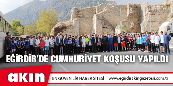 Eğirdir'de Cumhuriyet Koşusu Yapıldı