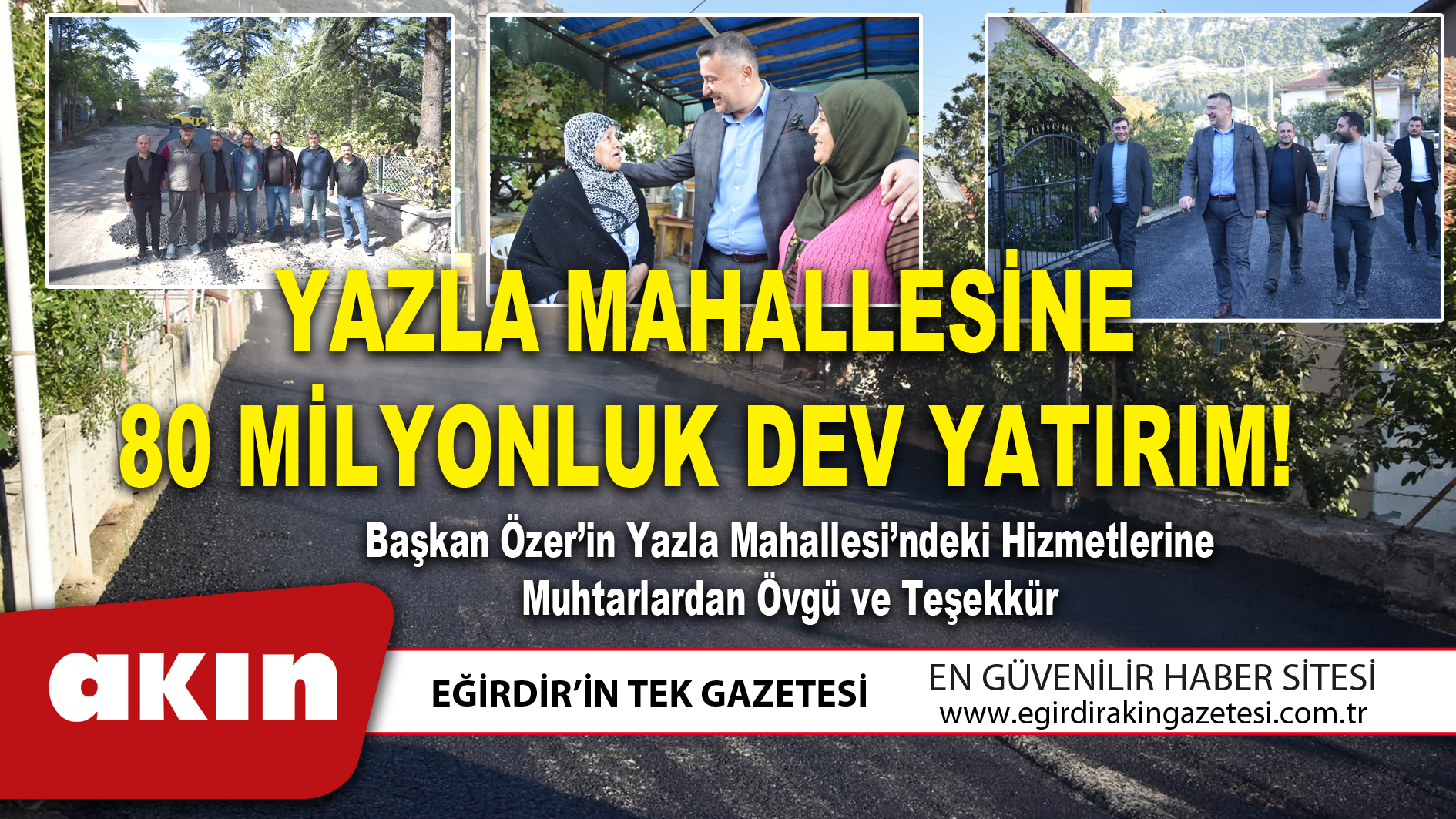YAZLA MAHALLESİNE 80 MİLYONLUK DEV YATIRIM!