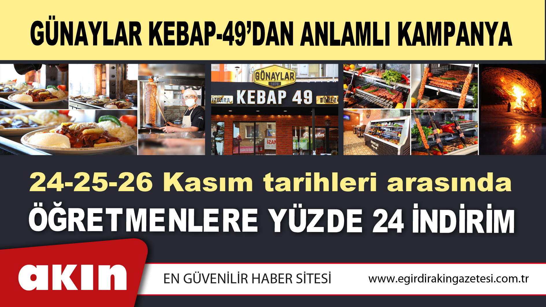 Günaylar Kebap-49’dan Anlamlı Kampanya 