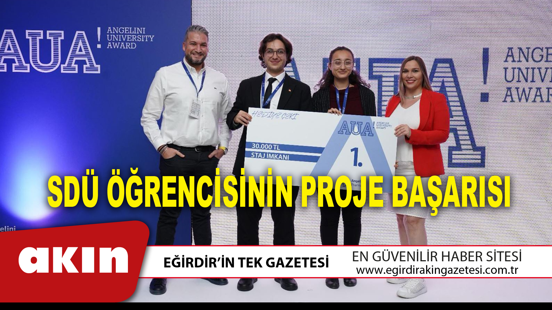 SDÜ ÖĞRENCİSİNİN PROJE BAŞARISI
