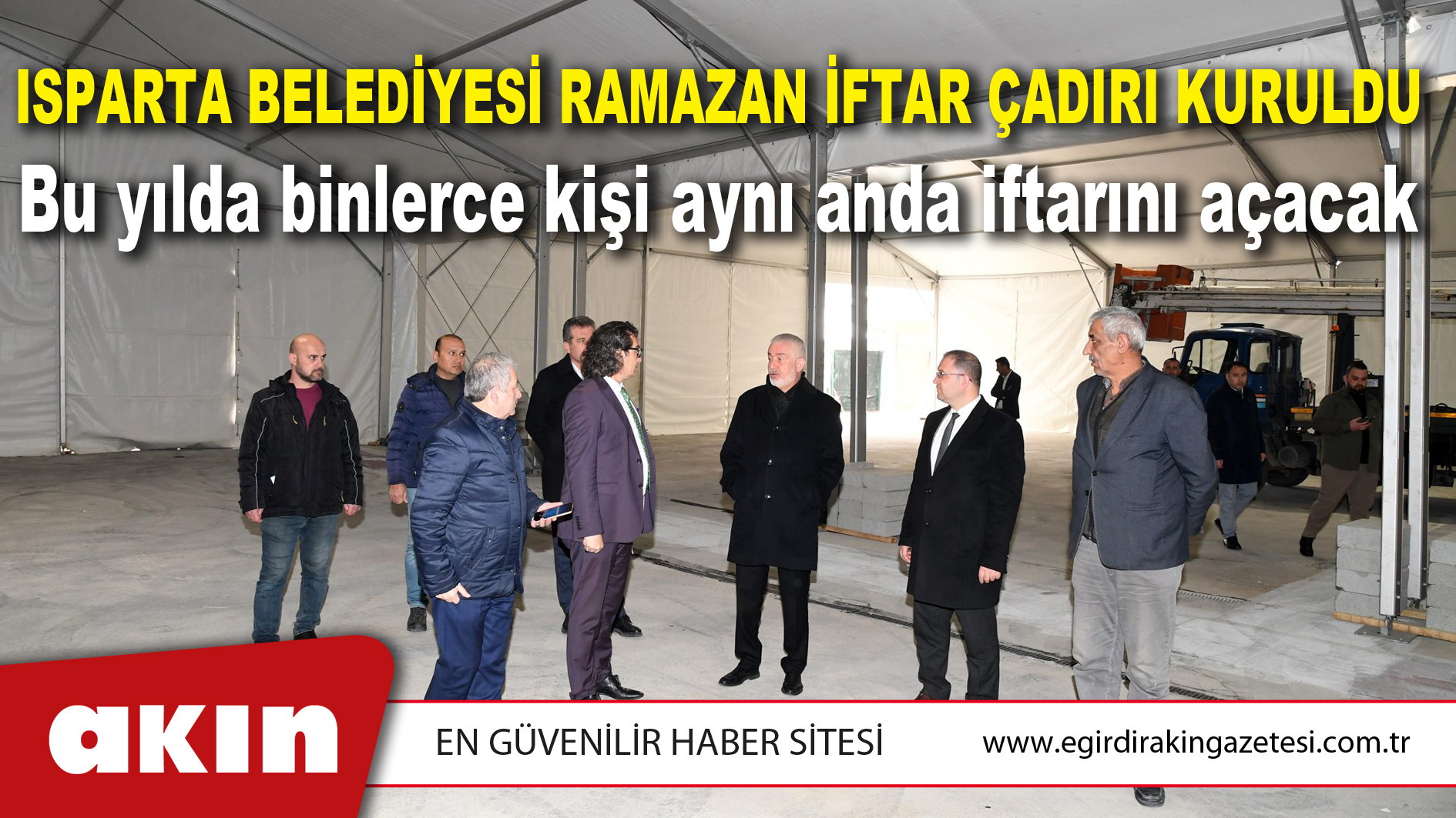 Isparta Belediyesi Ramazan İftar Çadırı Kuruldu