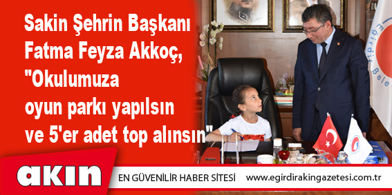 Belediye Başkanı Veli Gök koltuğunu, Fatma Feyza Akkoç'a devretti