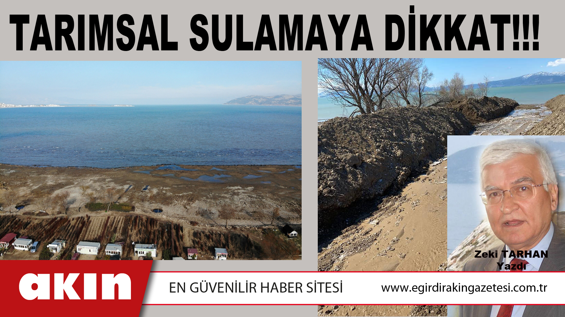 TARIMSAL SULAMAYA DİKKAT!!!