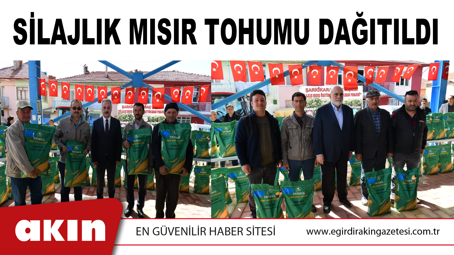 SİLAJLIK MISIR TOHUMU DAĞITILDI