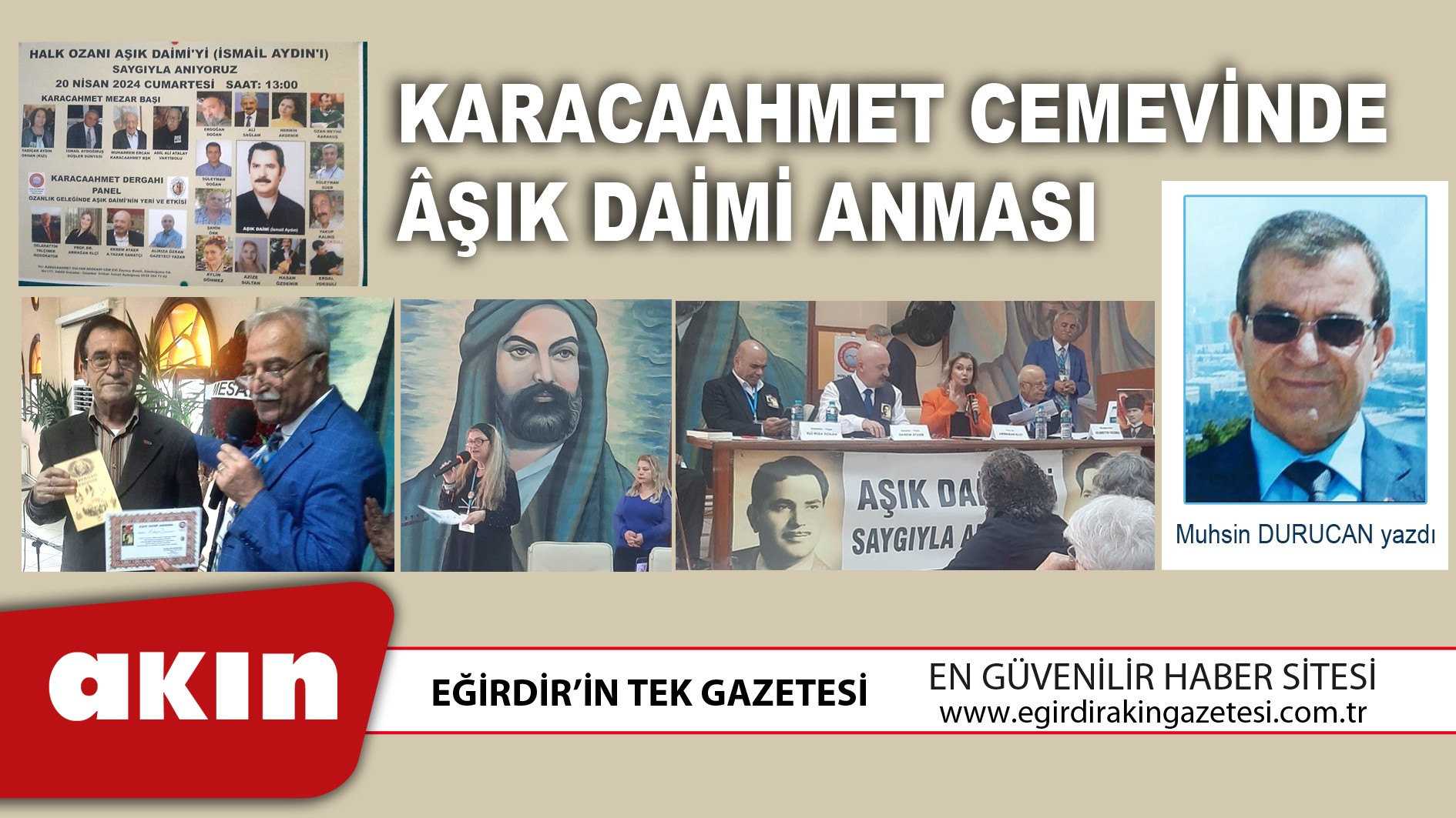 eğirdir haber,akın gazetesi,egirdir haberler,son dakika,Karacaahmet Cemevinde Âşık Daimi Anması