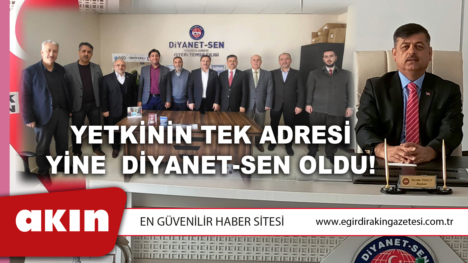 Yetkinin Tek Adresi Yine  DİYANET-SEN Oldu!