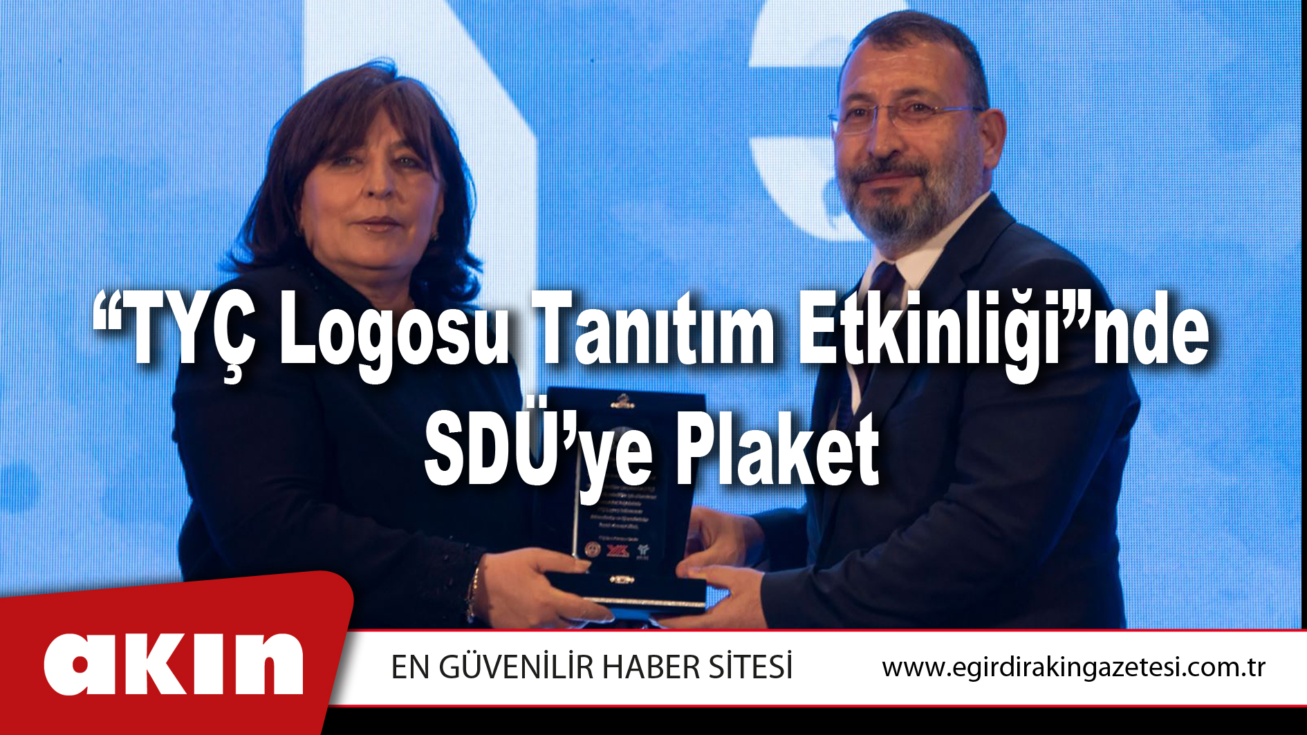“TYÇ Logosu Tanıtım Etkinliği”nde SDÜ’ye Plaket