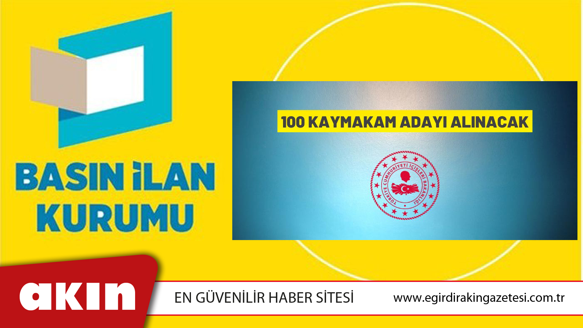 100 KAYMAKAM ADAYI ALINACAK