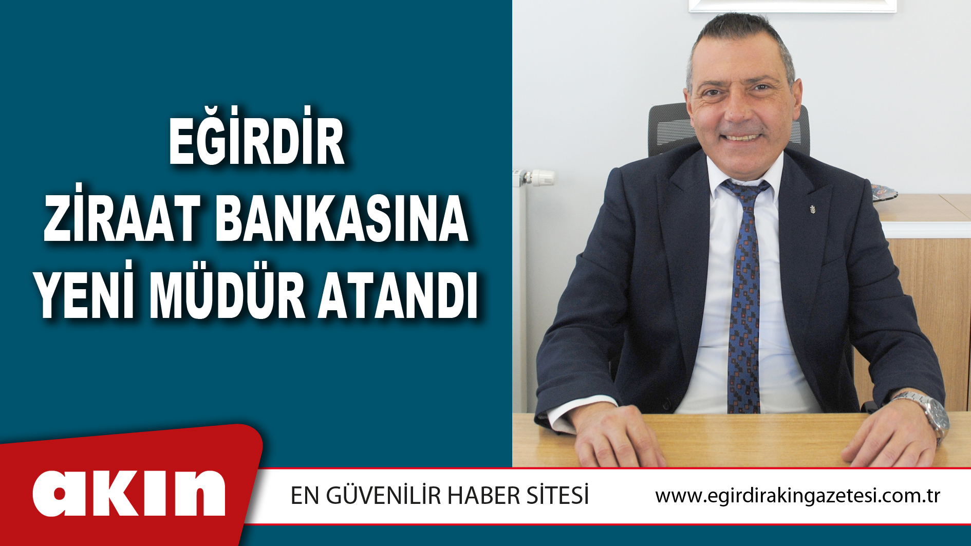 Eğirdir Ziraat Bankasına Yeni Müdür Atandı