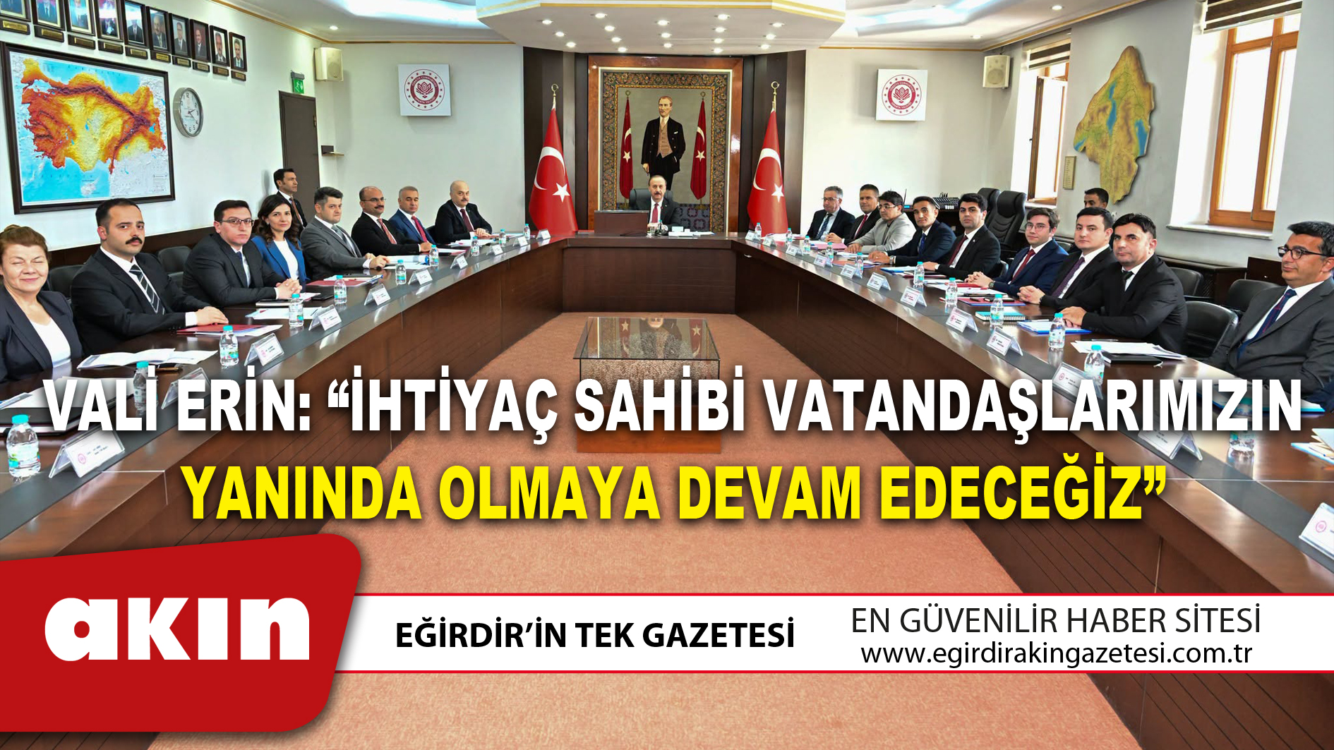 Vali Erin İhtiyaç Sahibi Vatandaşlarımızın Yanında Olmaya Devam Edeceğiz