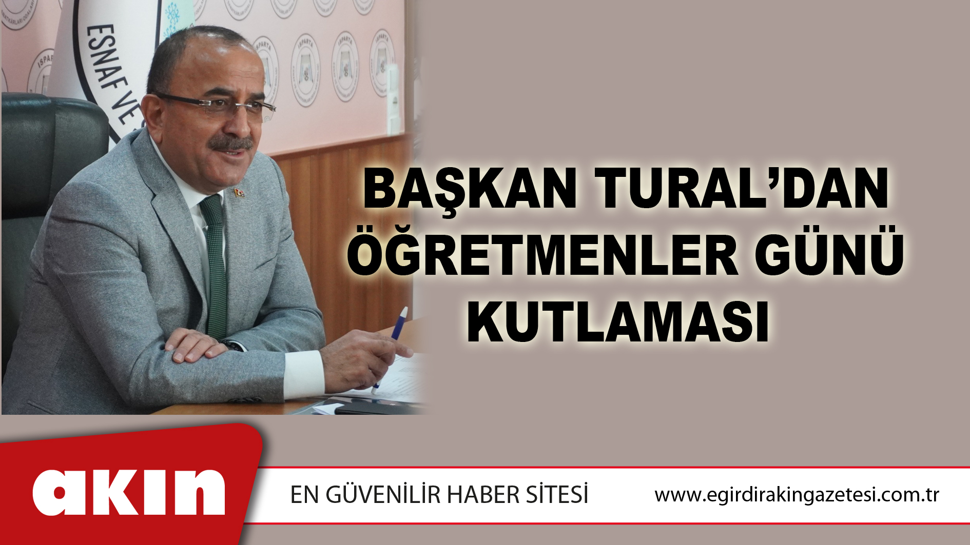 Başkan Tural’dan Öğretmenler Günü Kutlaması 