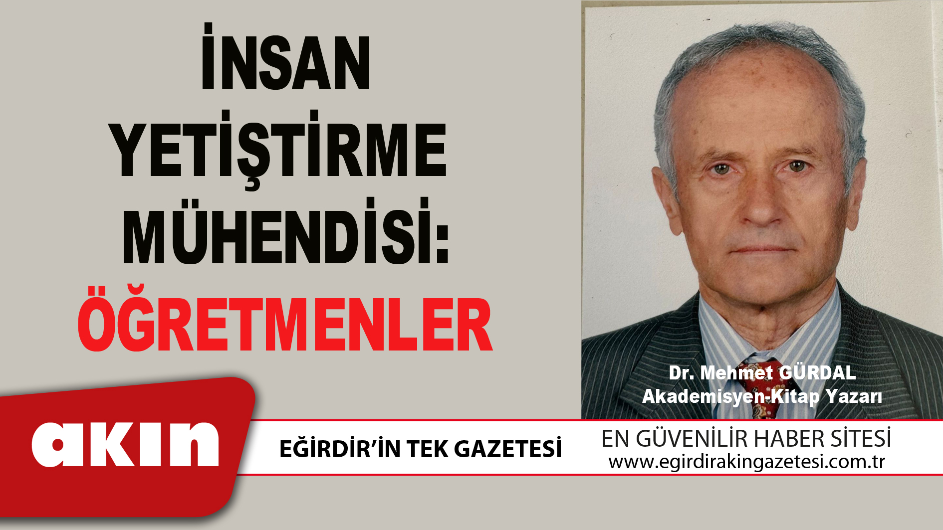 İNSAN YETİŞTİRME  MÜHENDİSİ: ÖĞRETMENLER