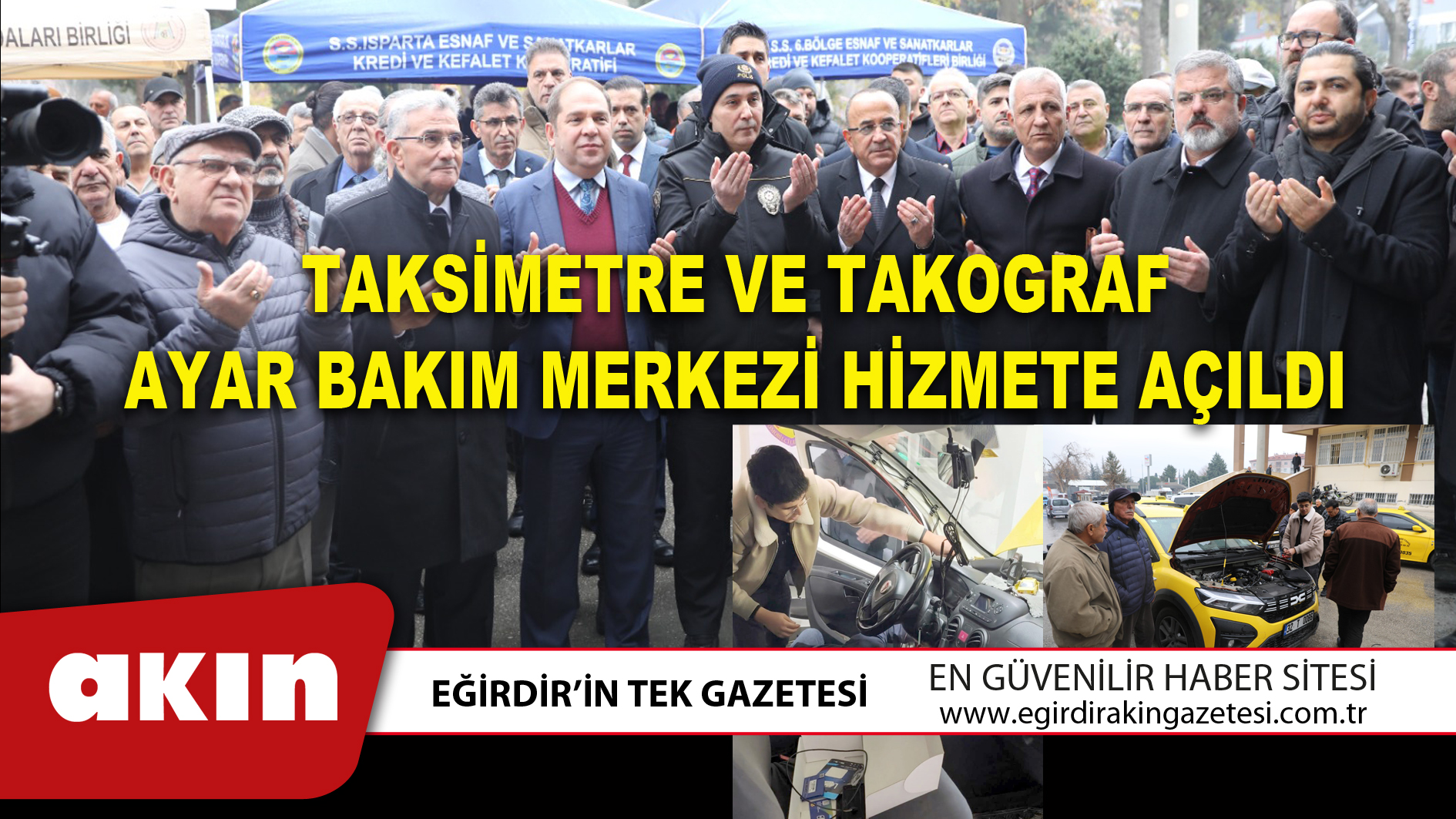 TAKSİMETRE VE TAKOGRAF AYAR BAKIM MERKEZİ HİZMETE AÇILDI