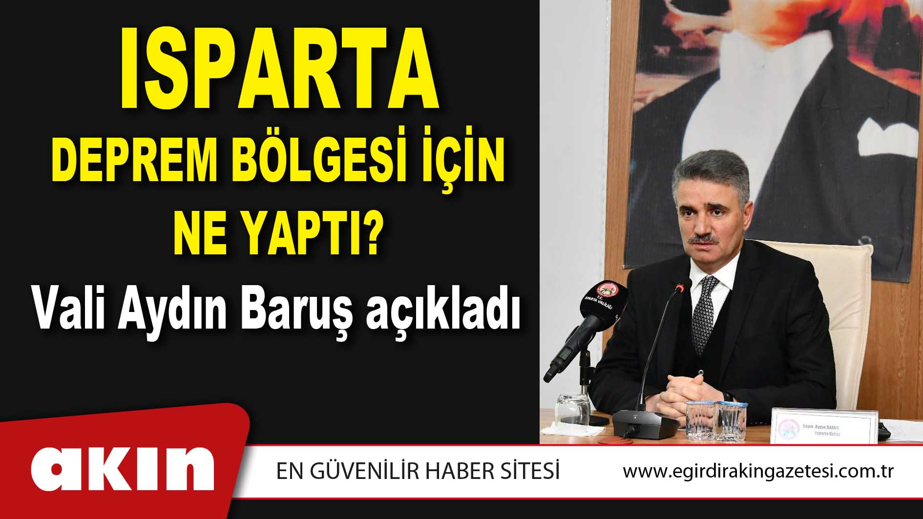 ISPARTA DEPREM BÖLGESİ İÇİN NE YAPTI?