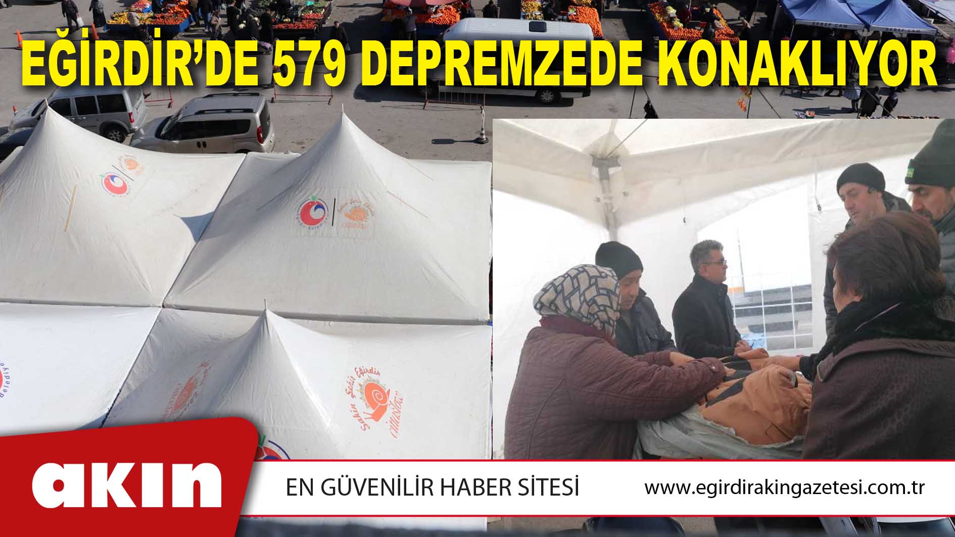 Eğirdir’de 579 Depremzede Konaklıyor