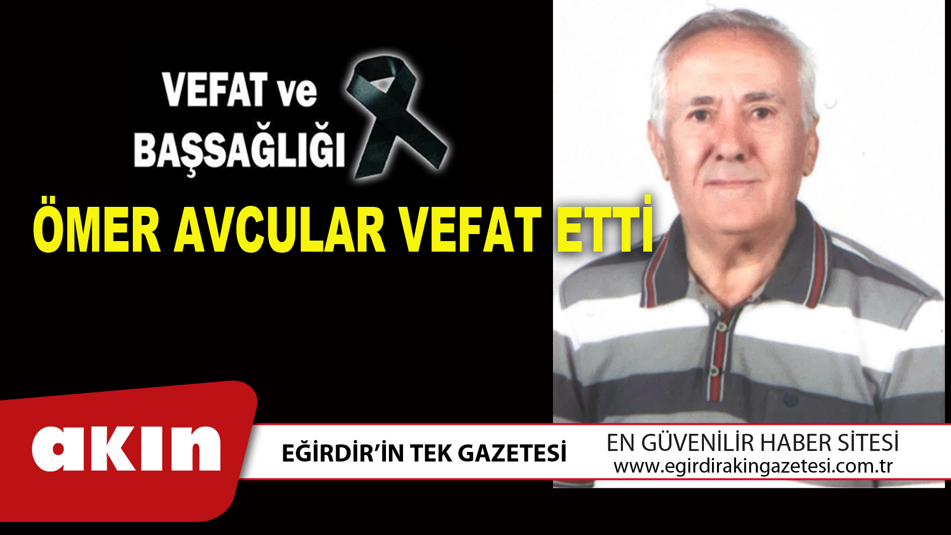 ÖMER AVCULAR VEFAT ETTİ