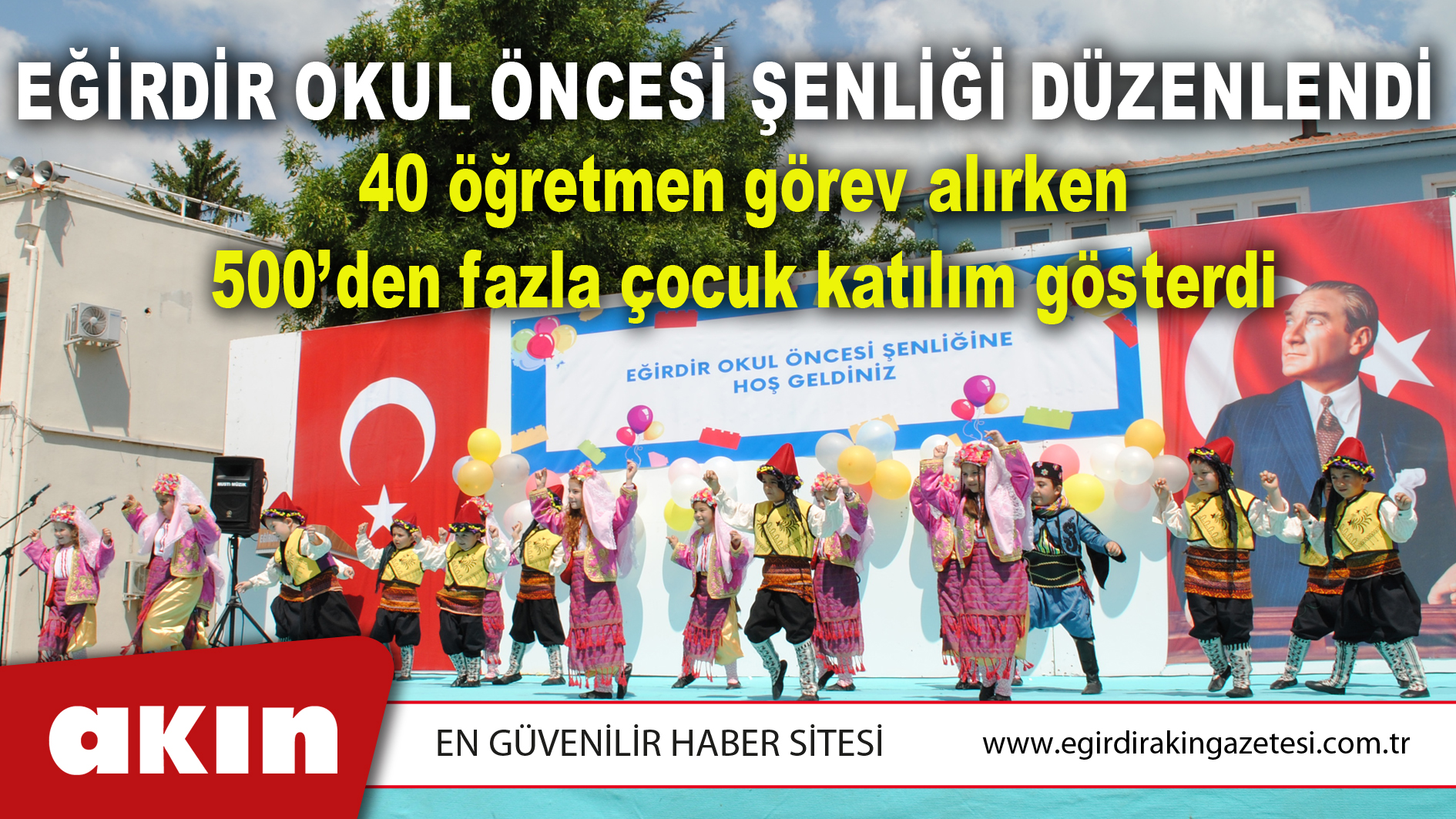 EĞİRDİR OKUL ÖNCESİ ŞENLİĞİ DÜZENLENDİ