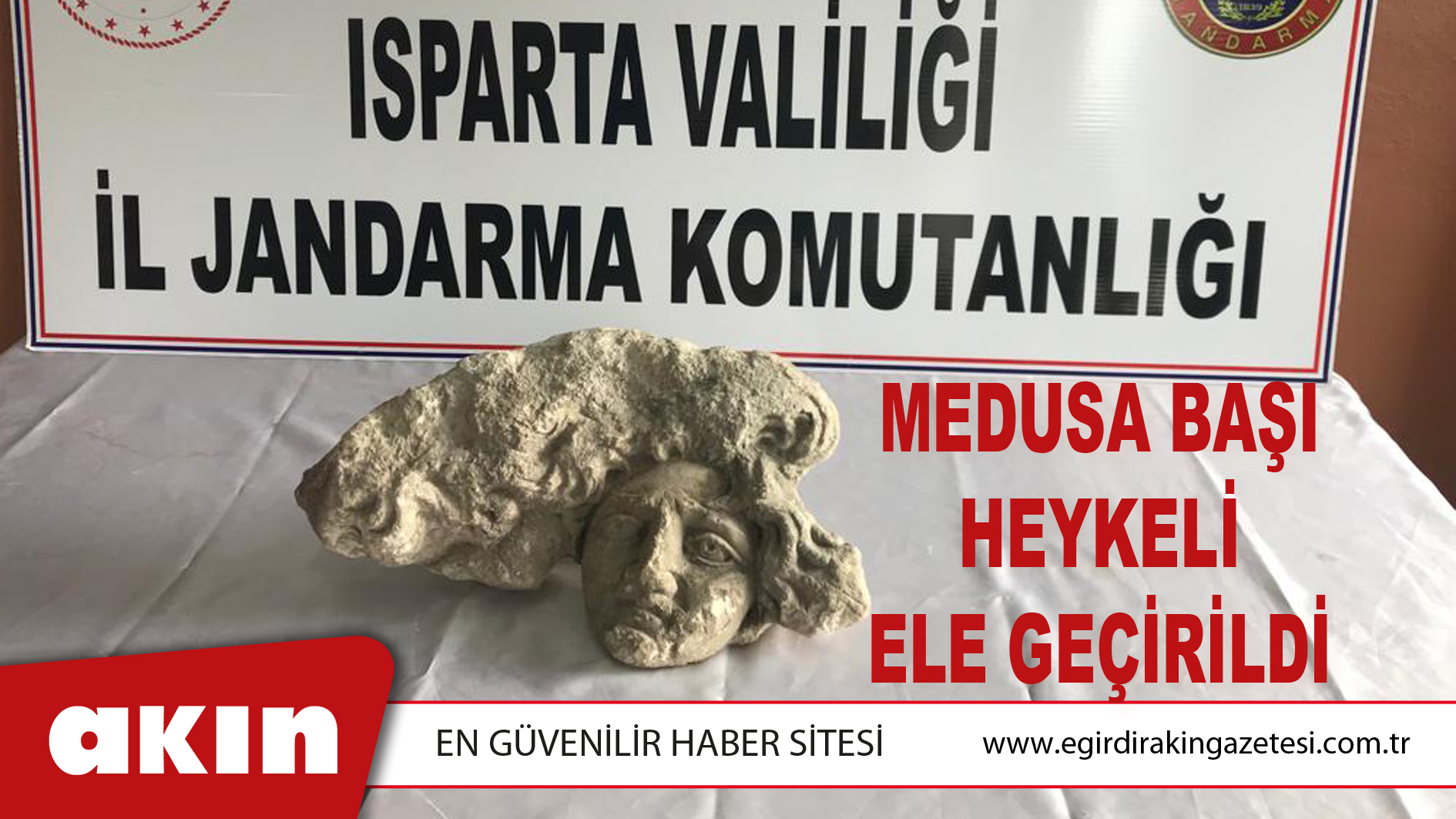 MEDUSA BAŞI HEYKELİ ELE GEÇİRİLDİ