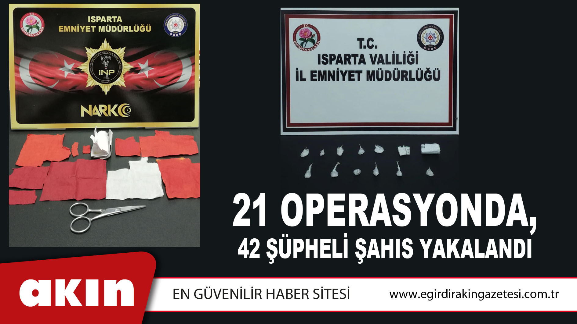 21 Operasyonda,  42 Şüpheli Şahıs Yakalandı