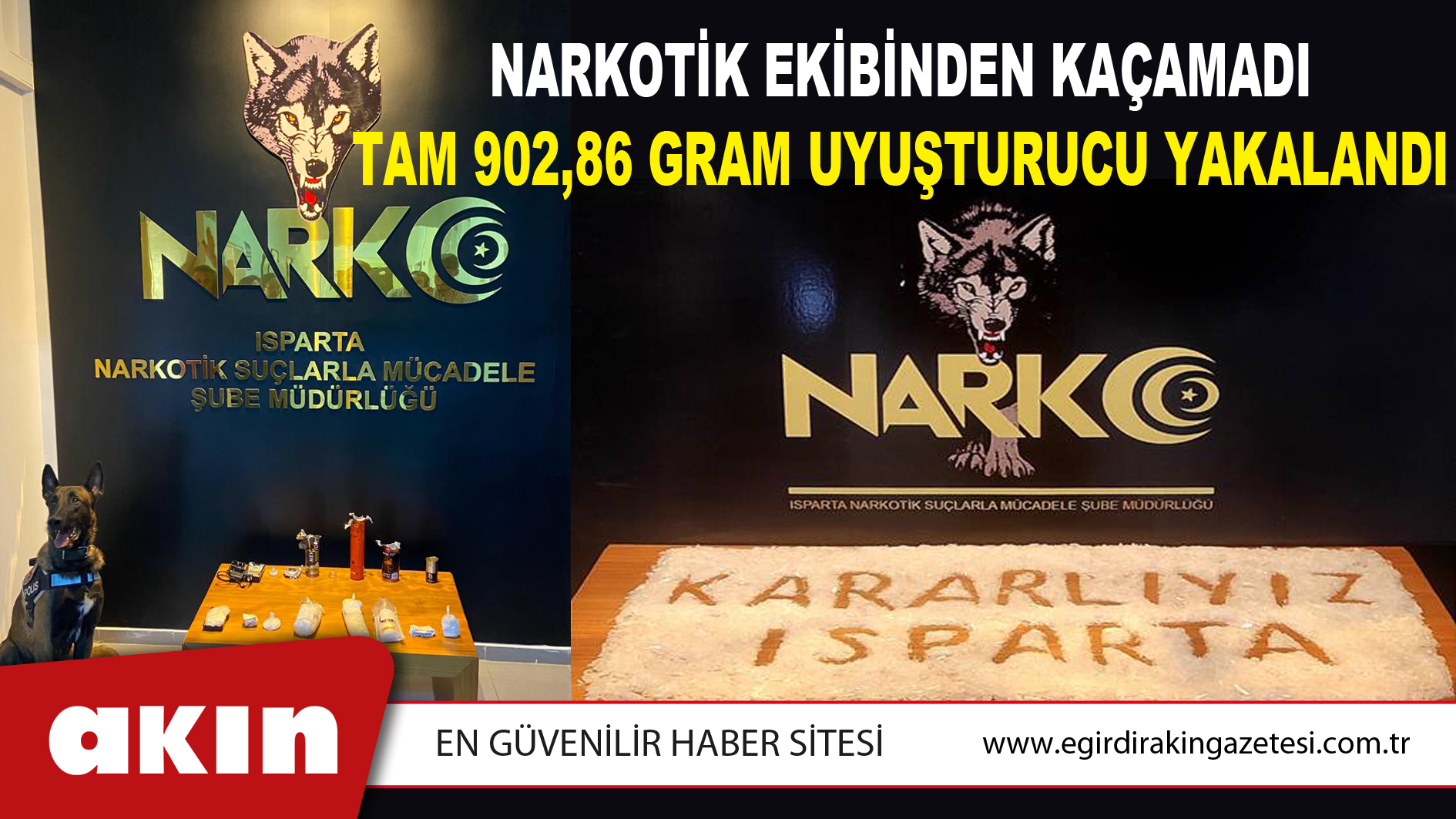 Narkotik Ekibinden Kaçamadı