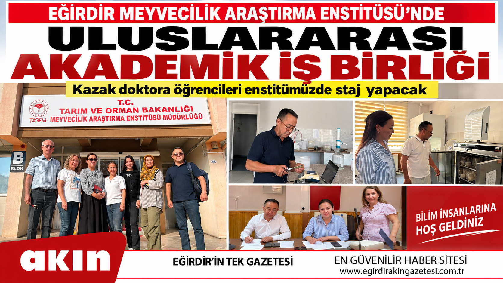 eğirdir haber,akın gazetesi,egirdir haberler,son dakika,Eğirdir Meyvecilik Araştırma Enstitüsü’nde Uluslararası Akademik İş Birliği