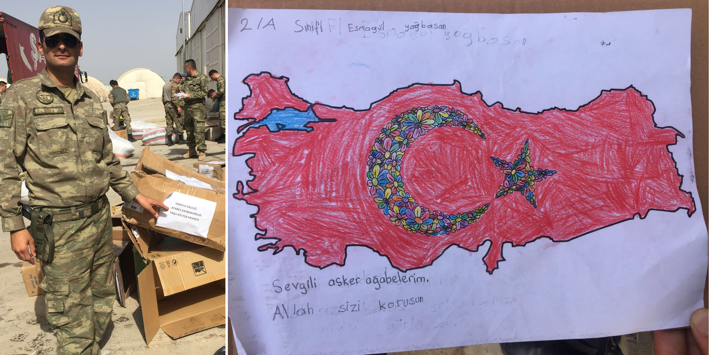 Atabey'den Mehmetçiklerimize gönül desteği