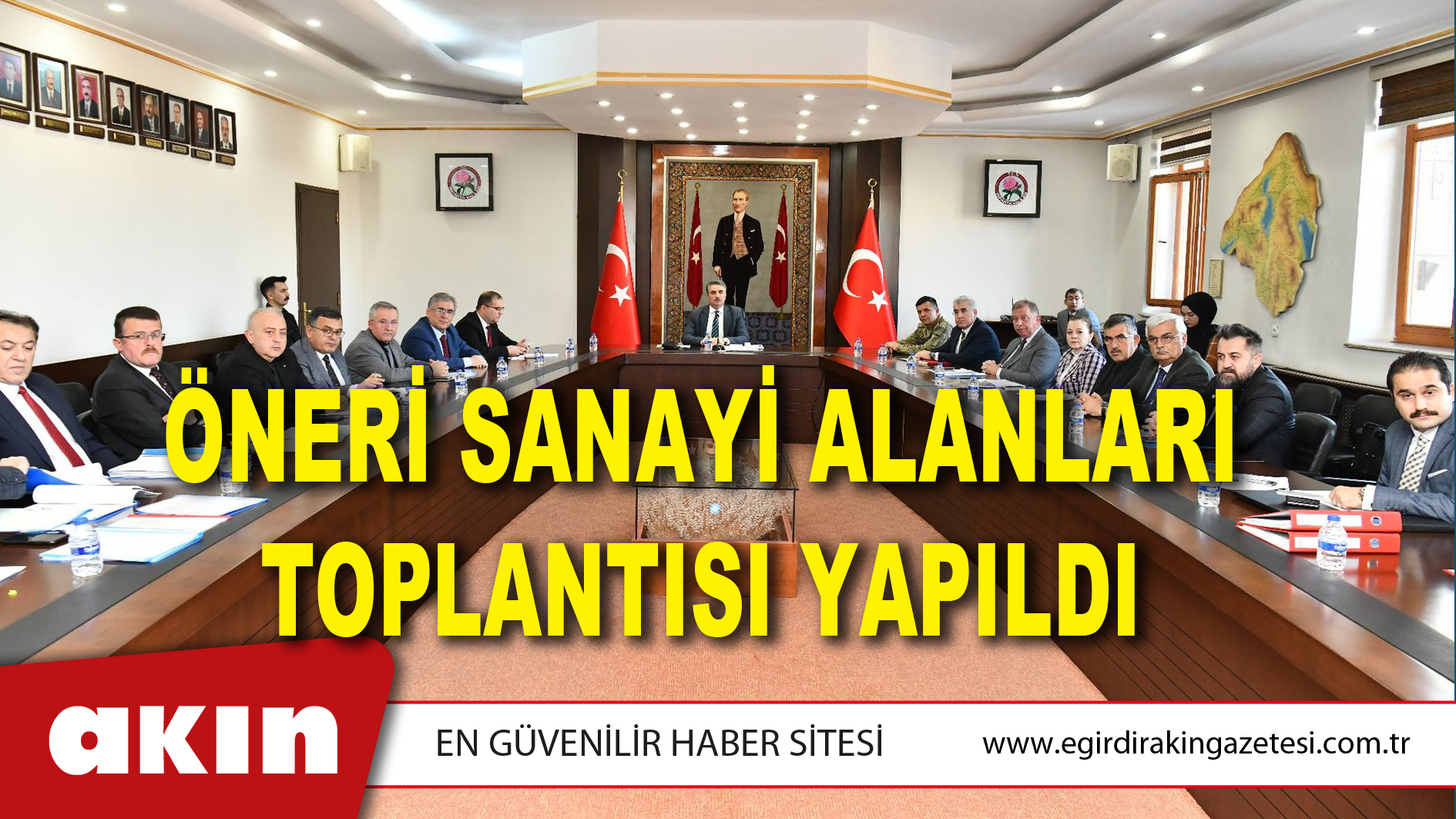 Öneri Sanayi Alanları Toplantısı Yapıldı
