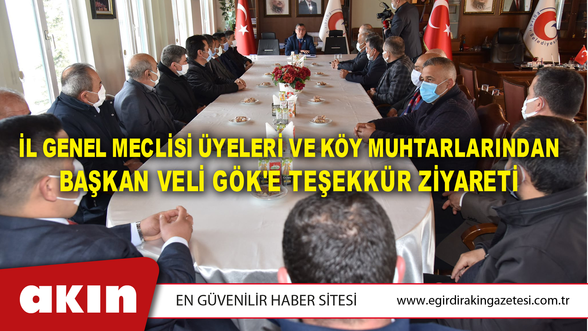 İl Genel Meclisi Üyeleri Ve Köy Muhtarlarından Başkan Veli Gök'e Teşekkür Ziyareti