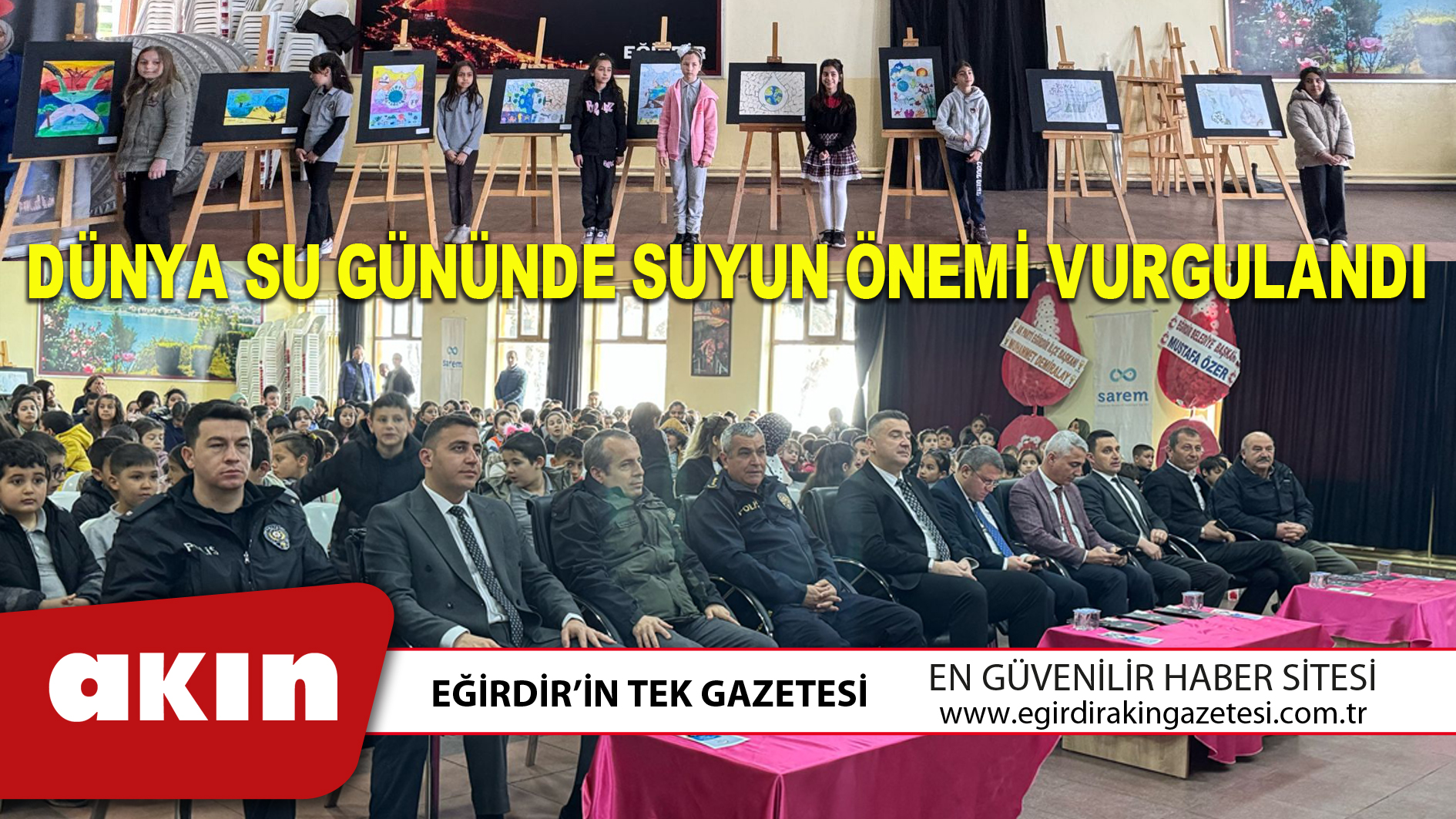 DÜNYA SU GÜNÜNDE SUYUN ÖNEMİ VURGULANDI