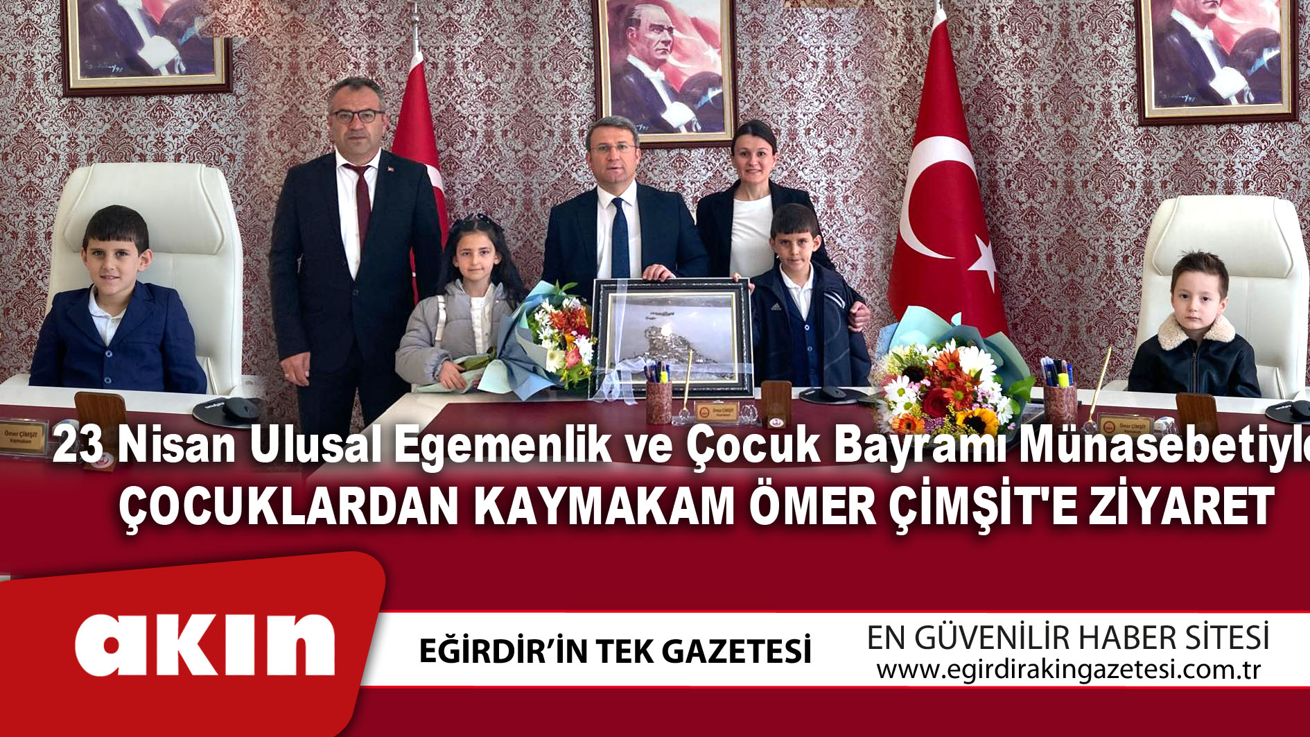 Çocuklardan Kaymakam Ömer Çimşit'e Ziyaret