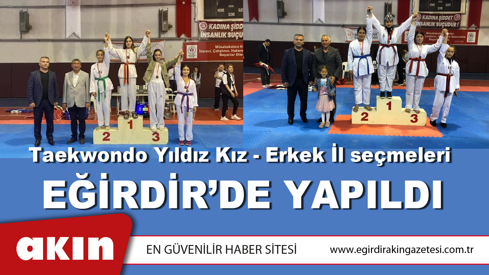 Taekwondo Yıldız Kız - Erkek İl Seçmeleri  Eğirdir’de Yapıldı