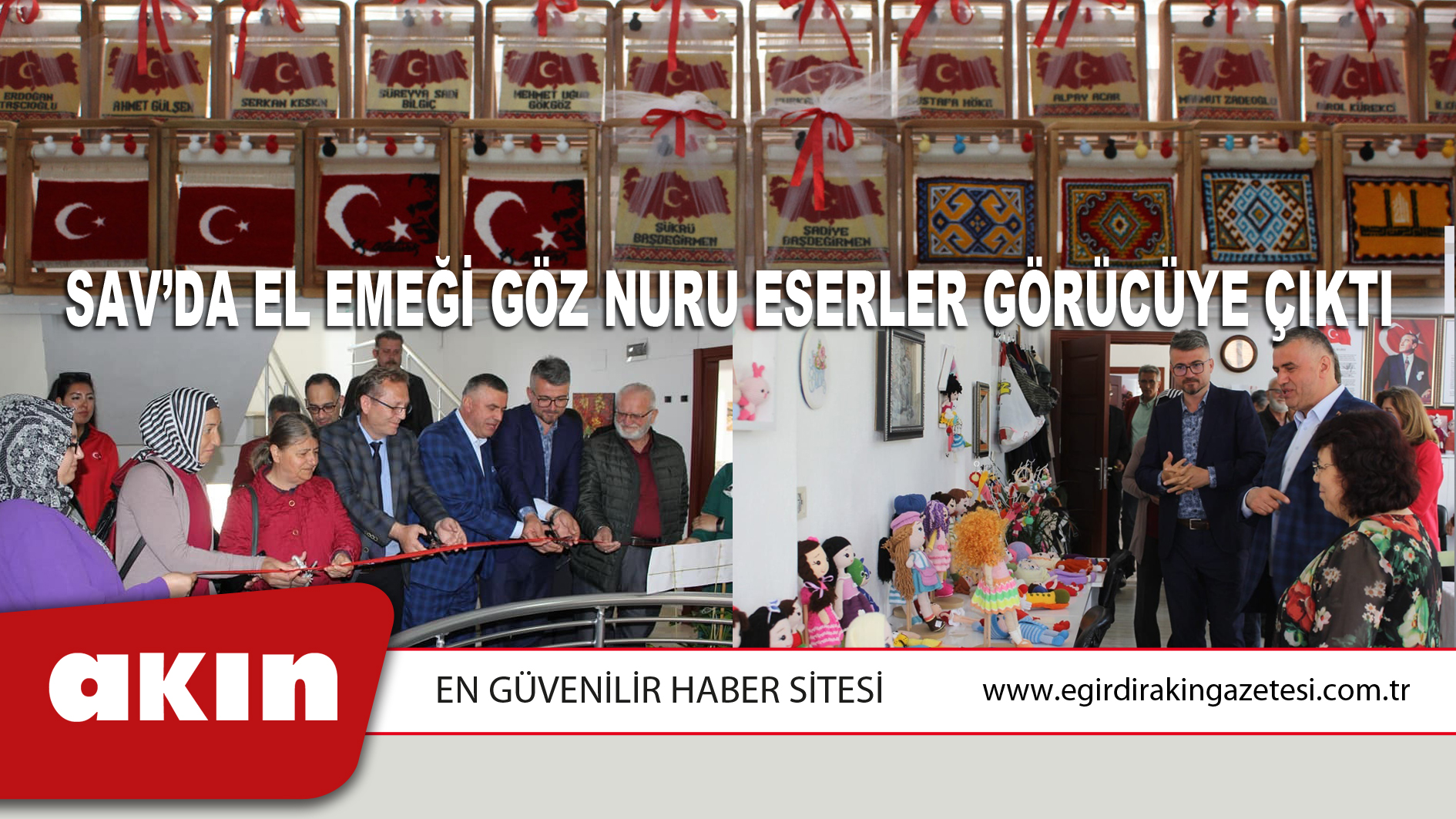 Sav’da El Emeği Göz Nuru Eserler Görücüye Çıktı 