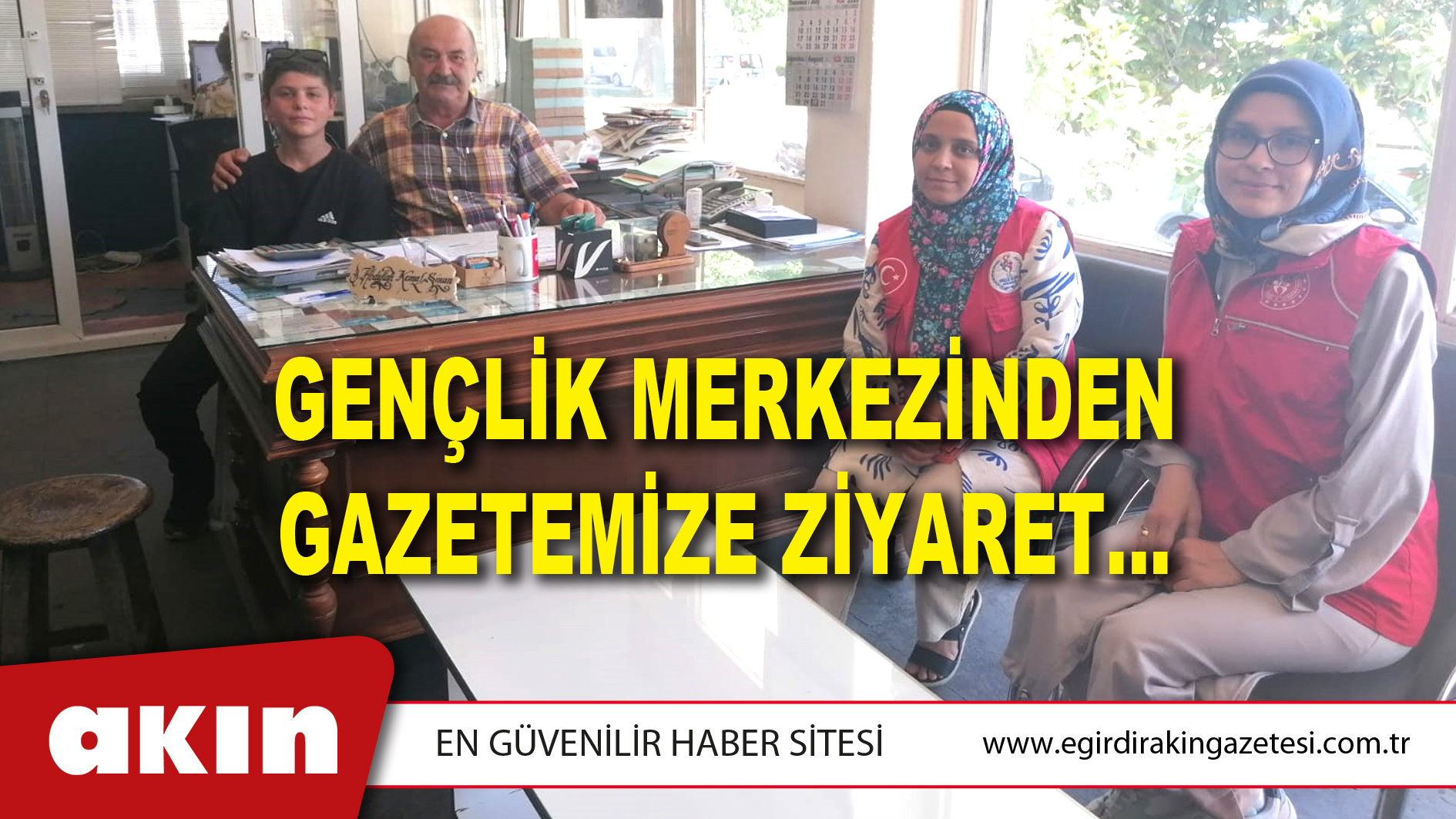 GENÇLİK MERKEZİNDEN GAZETEMİZE ZİYARET…