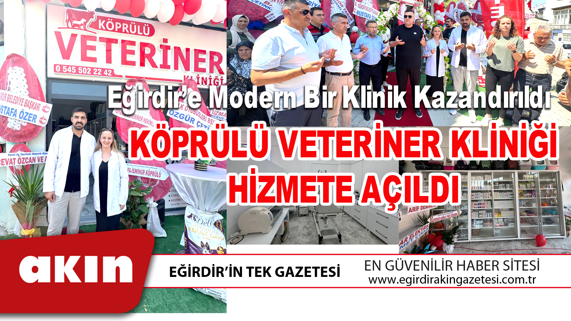 KÖPRÜLÜ VETERİNER KLİNİĞİ HİZMETE AÇILDI