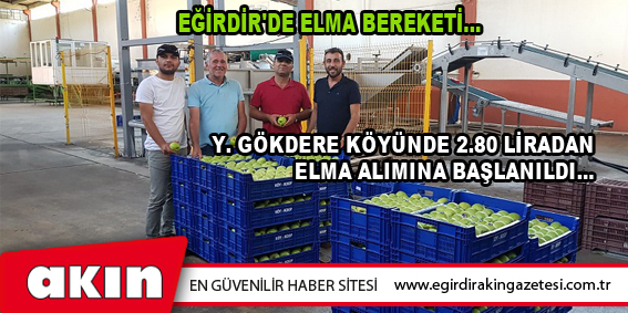EĞİRDİR'DE ELMA BEREKETİ...