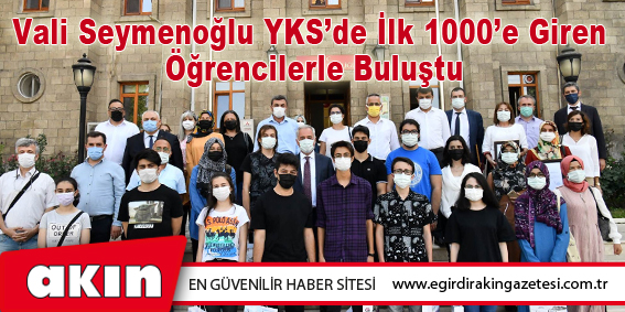 Vali Seymenoğlu YKS’de İlk 1000’e Giren Öğrencilerle Buluştu