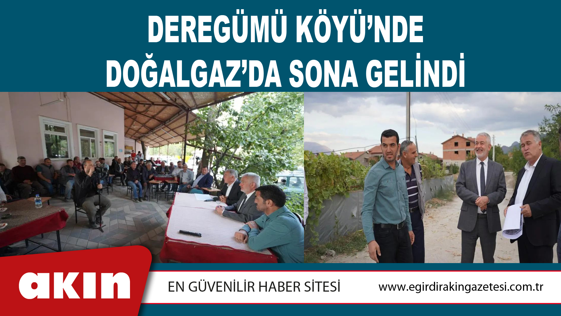 Deregümü Köyü’nde Doğalgaz’da Sona Gelindi
