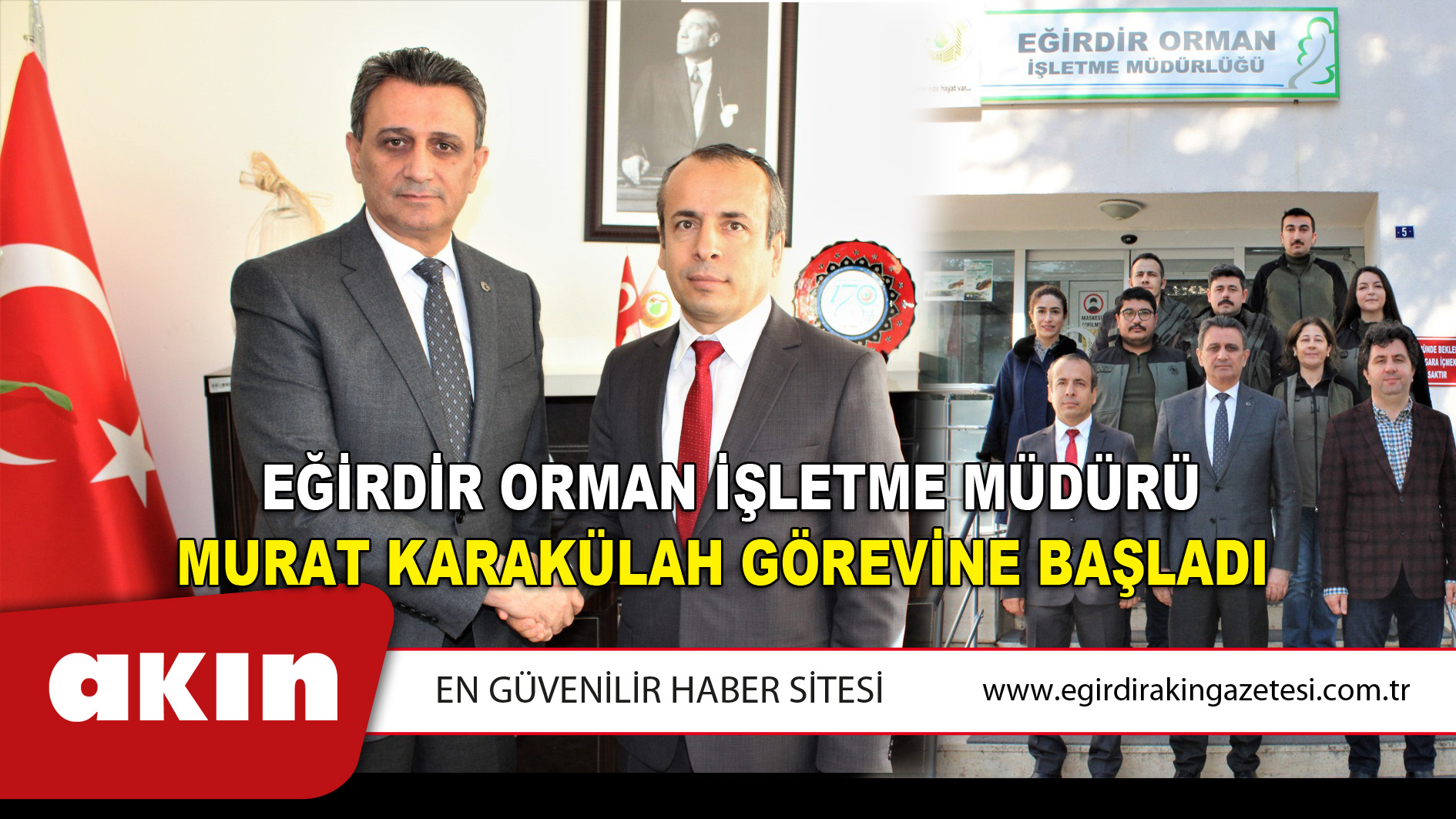 Eğirdir Orman İşletme Müdürü Murat Karakülah Görevine Başladı 
