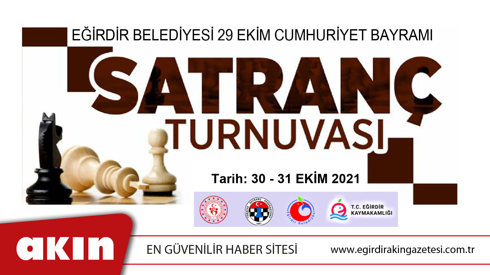 Eğirdir Belediyesi 29 Ekim Cumhuriyet Bayramı Satranç Turnuvası
