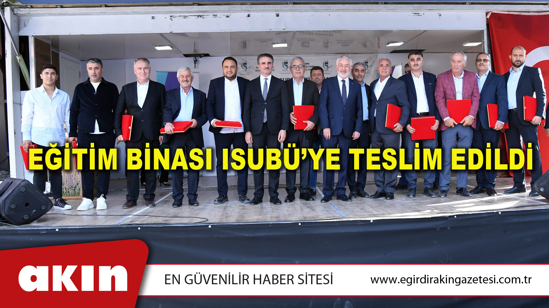 eğirdir haber,akın gazetesi,egirdir haberler,son dakika,EĞİTİM BİNASI ISUBÜ’YE TESLİM EDİLDİ