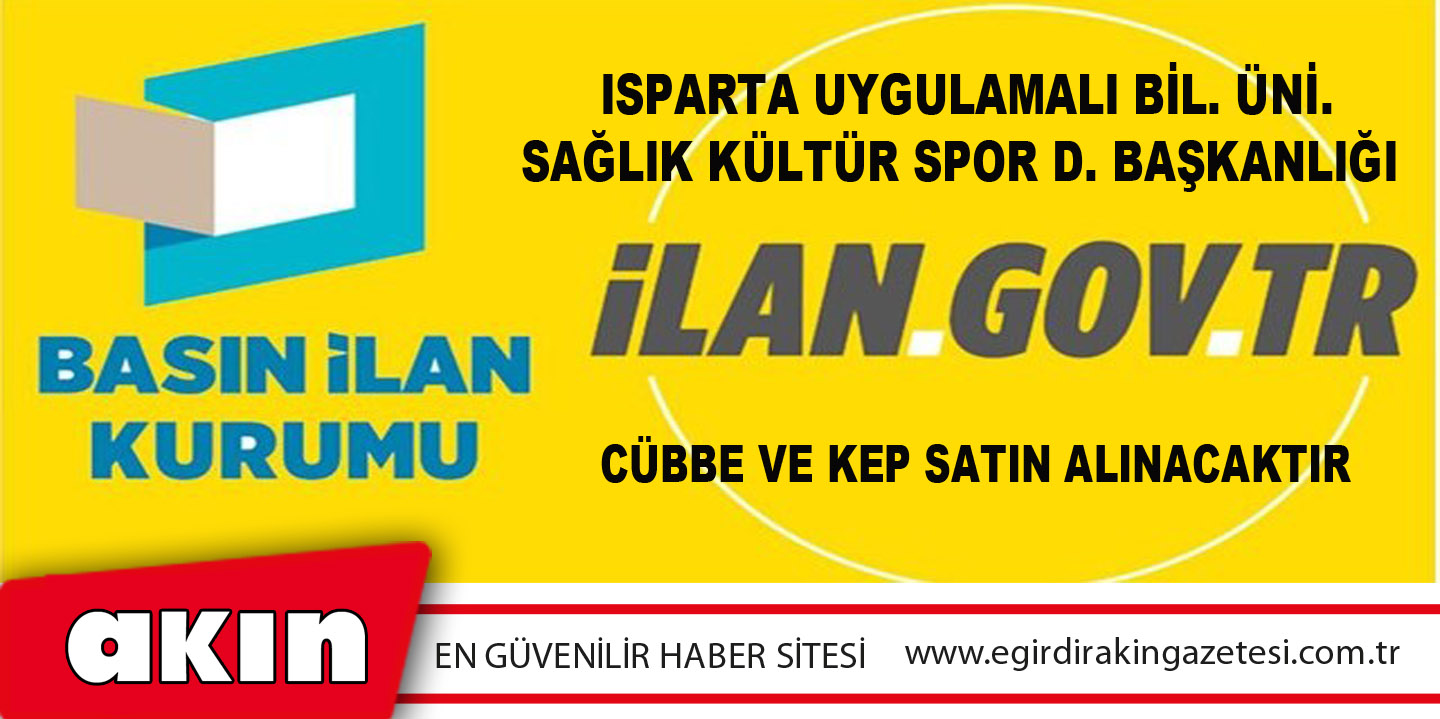 eğirdir haber,akın gazetesi,egirdir haberler,son dakika,Isparta Uygulamalı Bilimler Üniversitesi Sağlık Kültür Spor Daire Başkanlığı