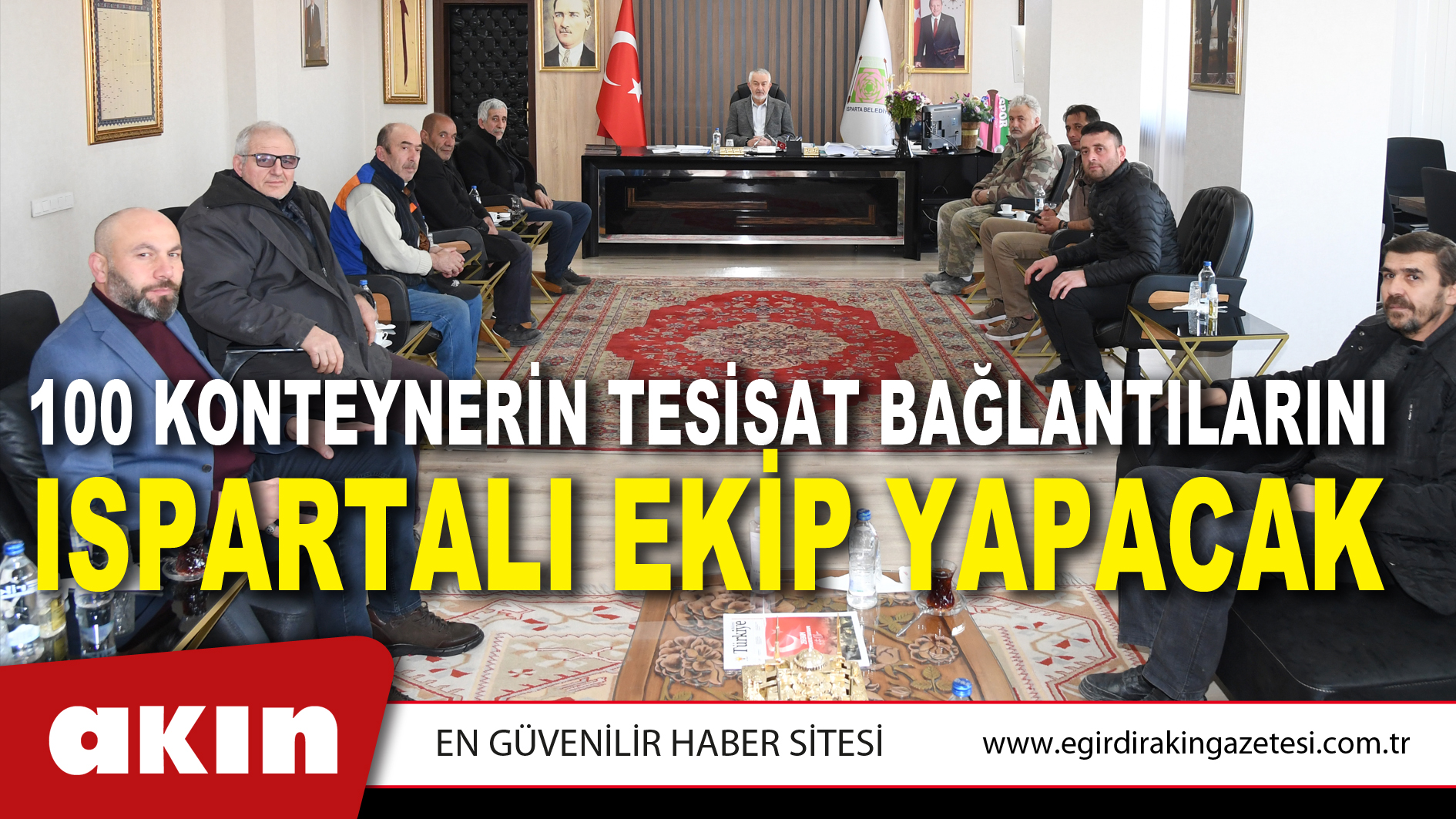 100 Konteynerin Tesisat Bağlantılarını Ispartalı Ekip Yapacak