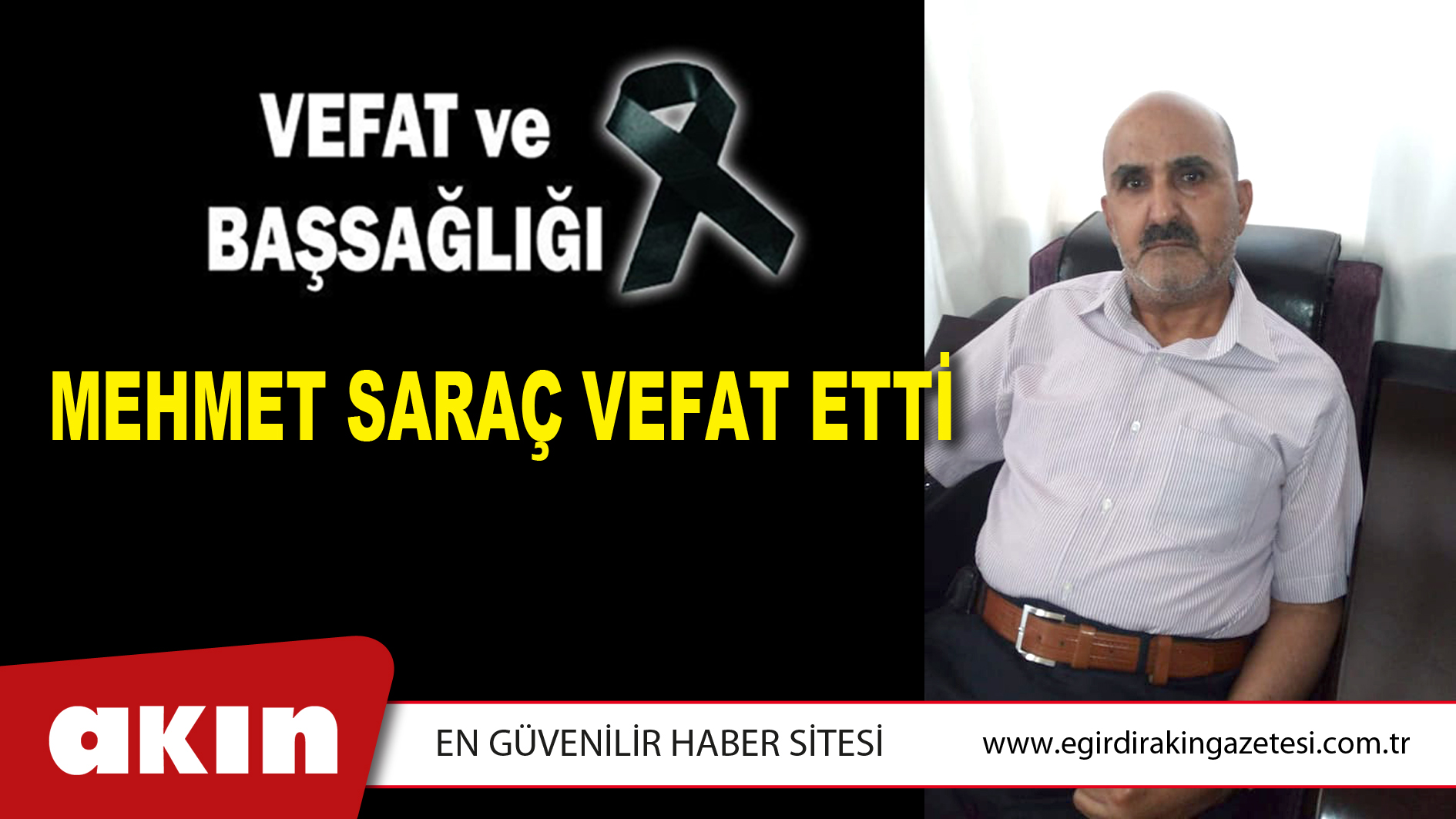 Mehmet Saraç Vefat Etti
