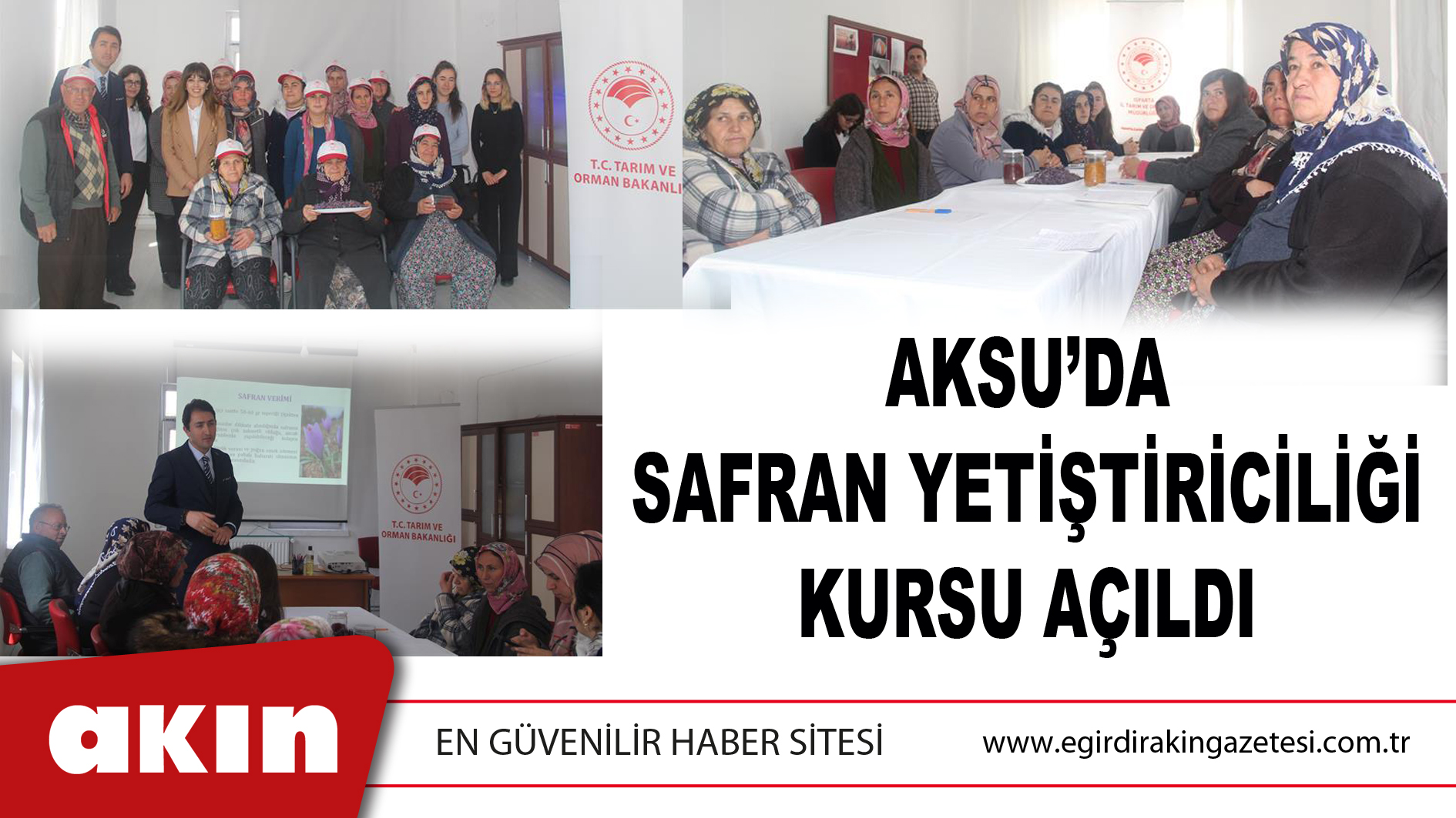 Aksu’da Safran Yetiştiriciliği Kursu Açıldı