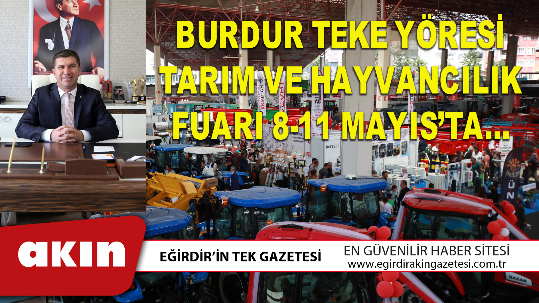 BURDUR TEKE YÖRESİ TARIM VE HAYVANCILIK FUARI 8-11 MAYIS’TA…