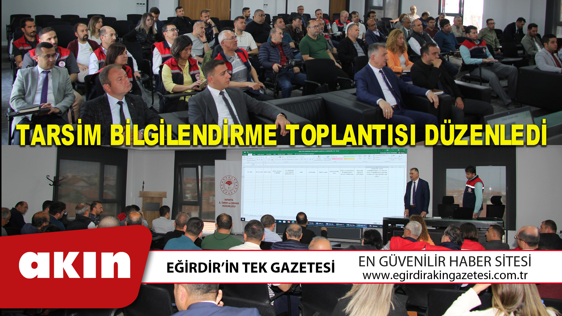 TARSİM BİLGİLENDİRME TOPLANTISI DÜZENLEDİ
