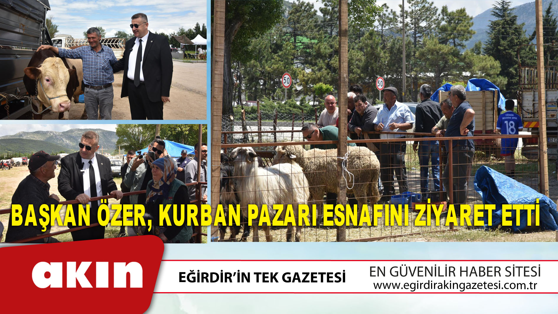 Başkan Özer Kurban Pazarı Esnafını Ziyaret Etti