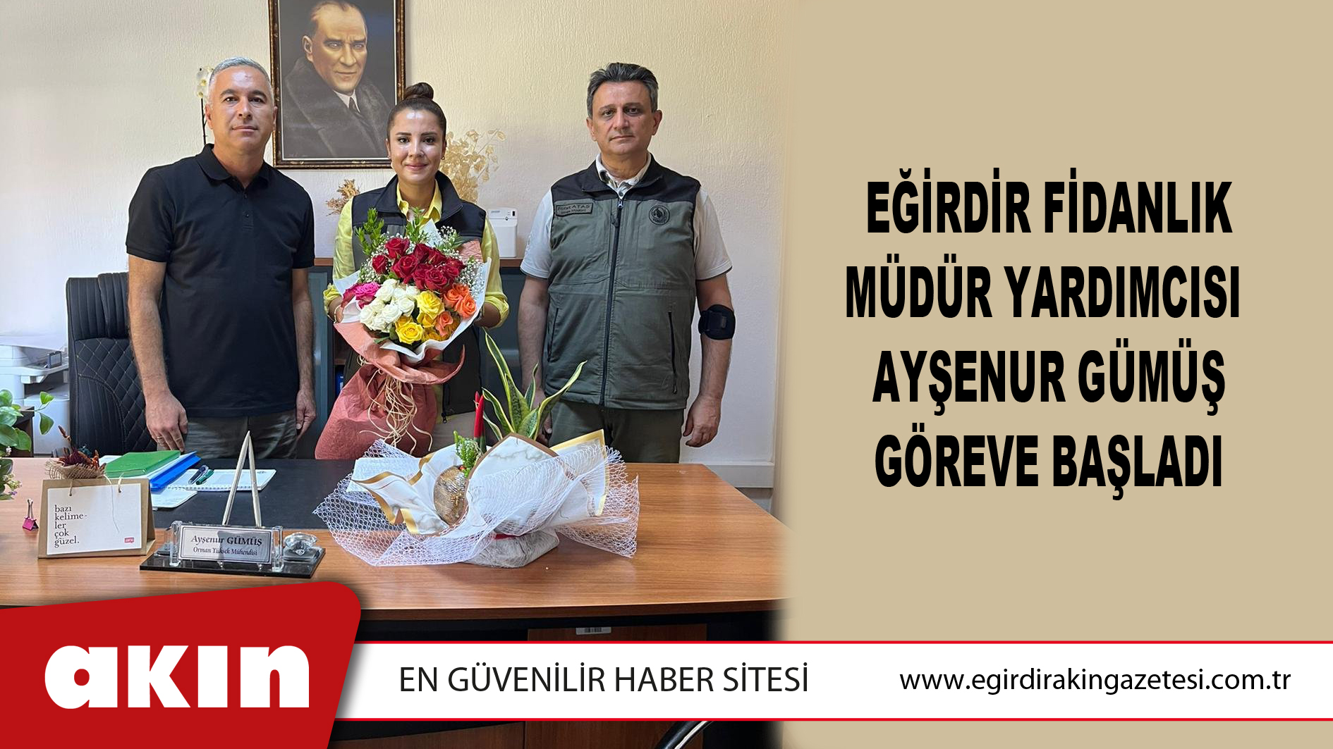 Eğirdir Fidanlık Müdür Yardımcısı  Ayşenur Gümüş Göreve Başladı