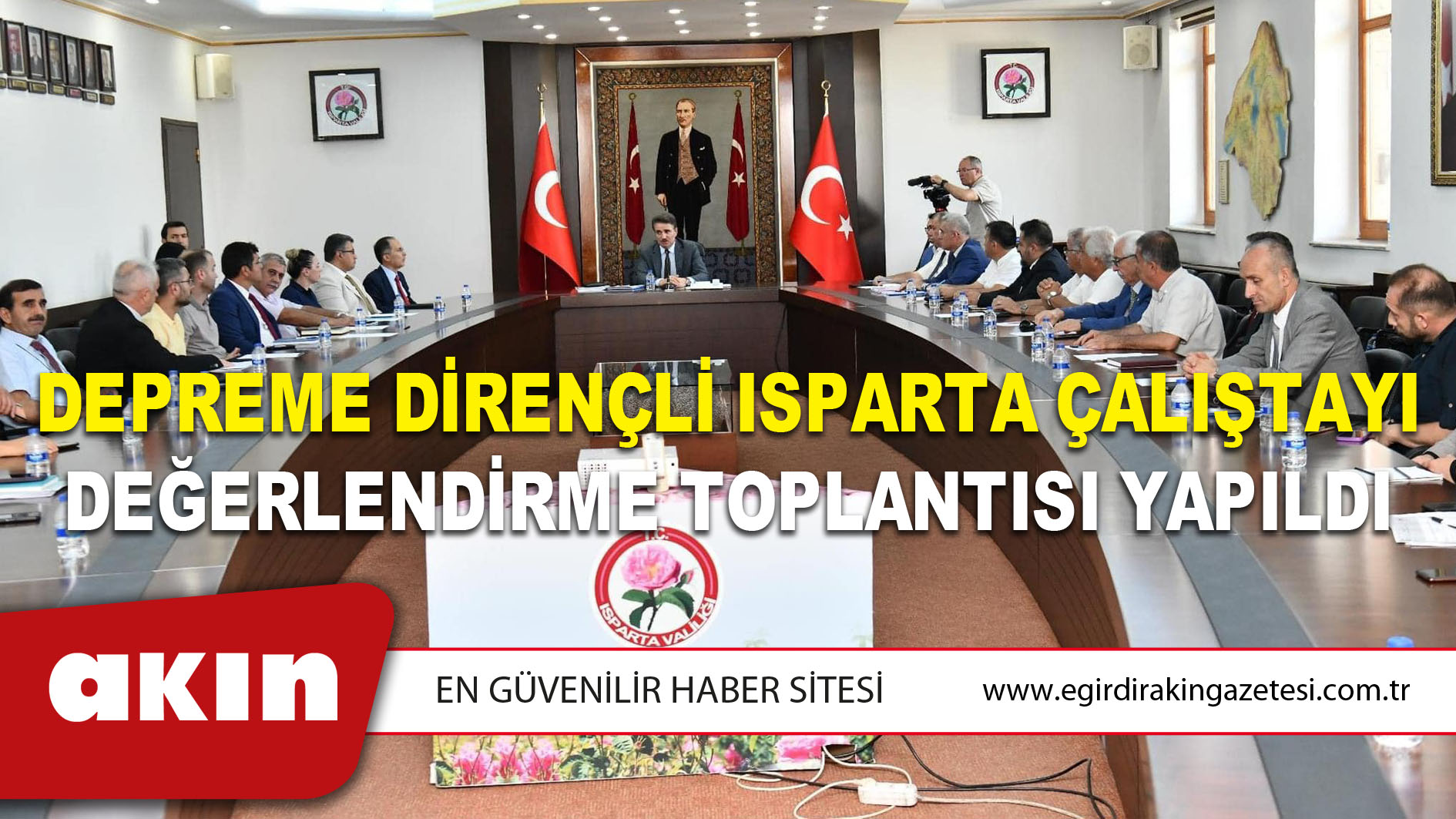 Depreme Dirençli Isparta Çalıştayı Değerlendirme Toplantısı Yapıldı
